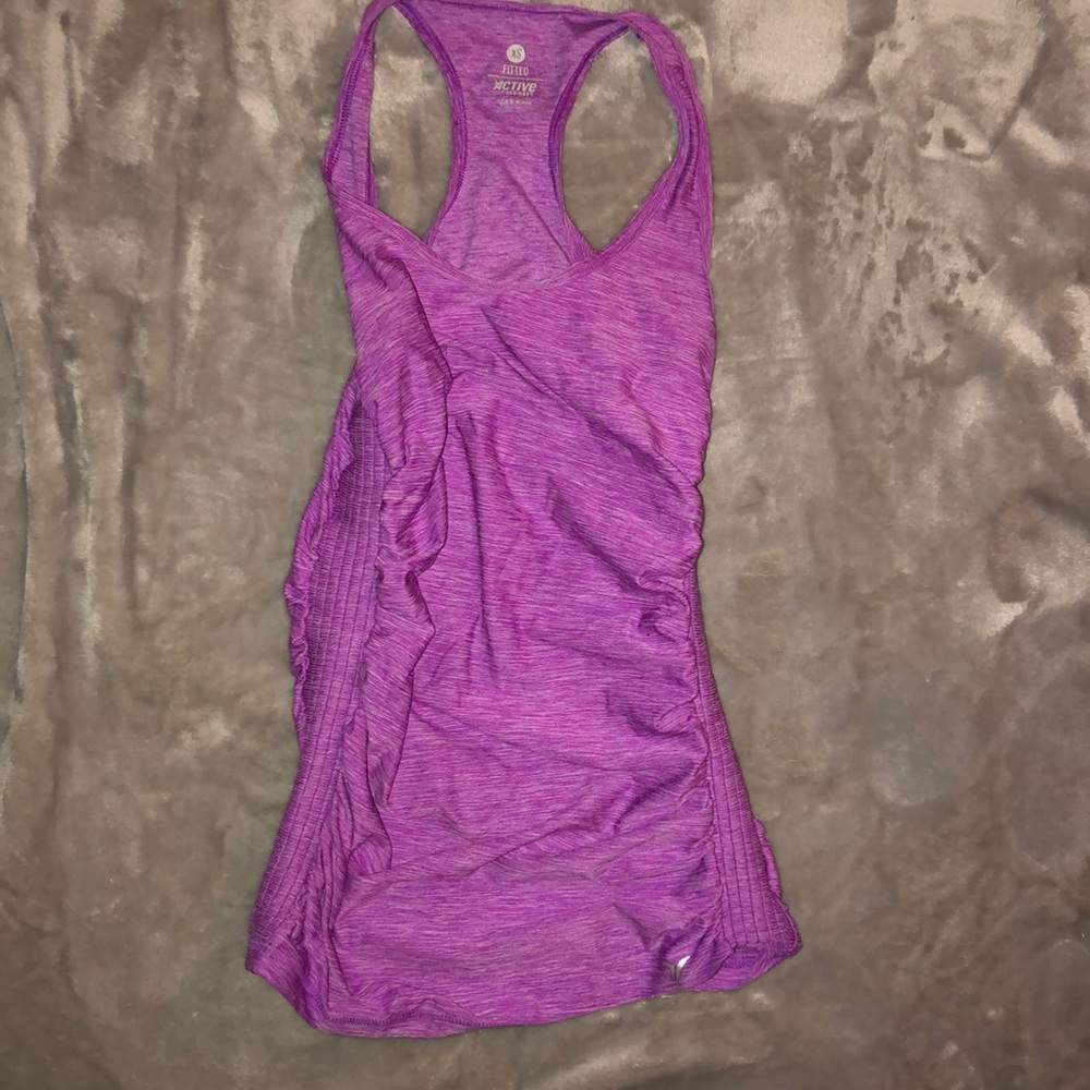 Purple Heather racerback tanktop
